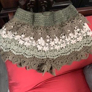 Crochet shorts